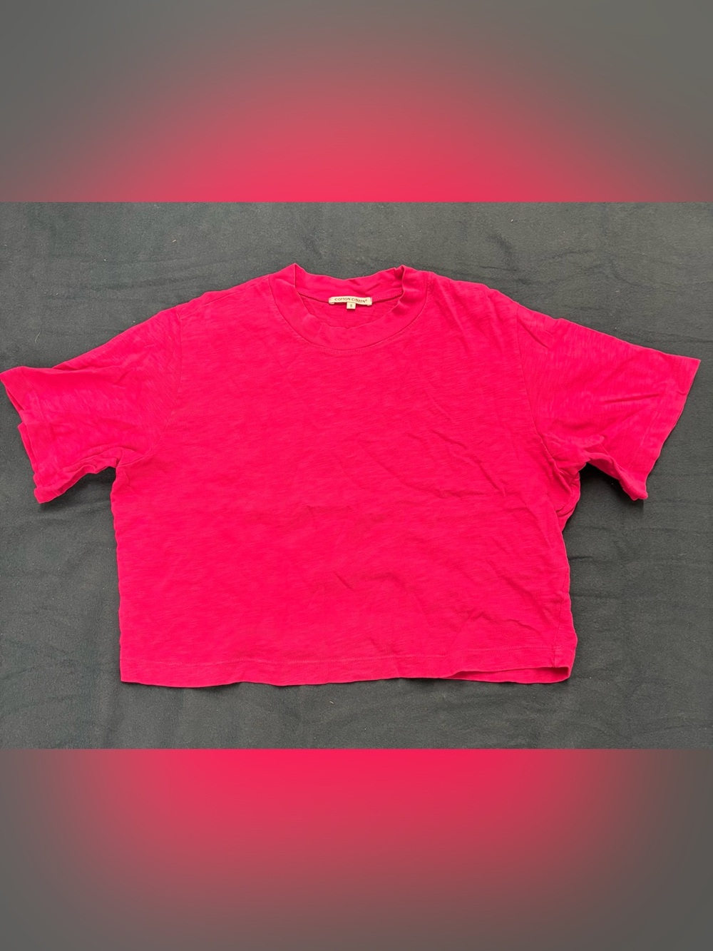 Cotton Citizen Hot Pink Crewneck Tee